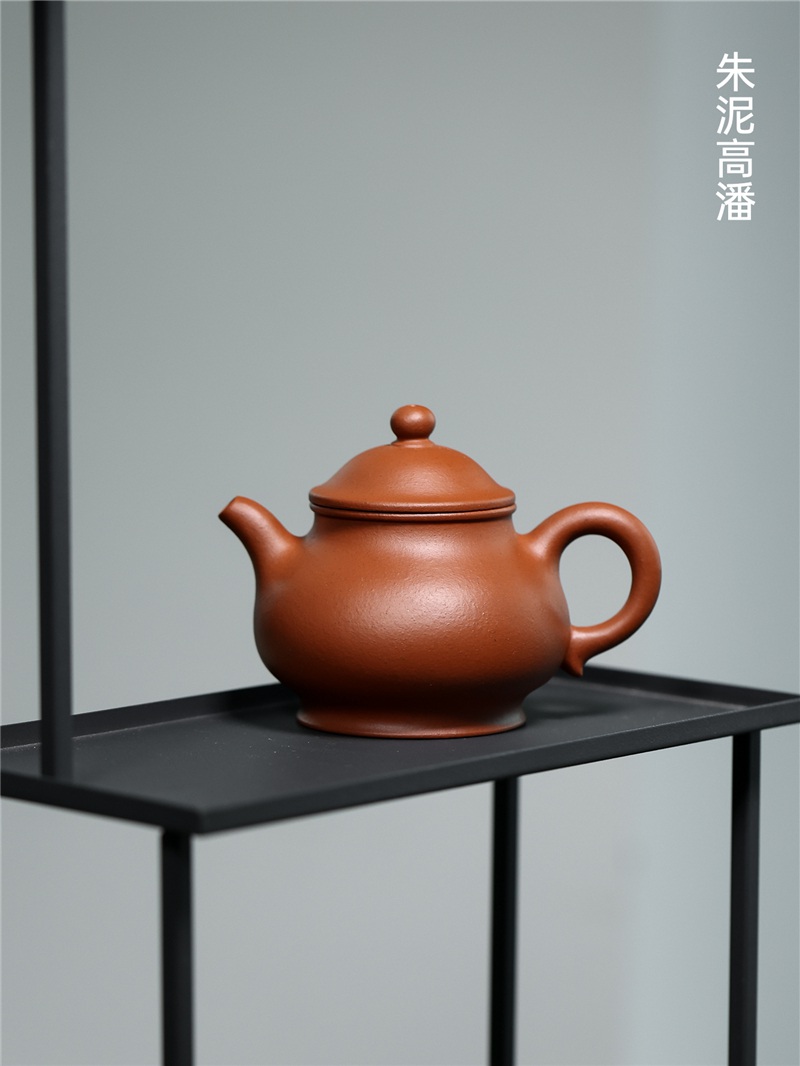 高潘壶墨绿泥底槽清朱泥